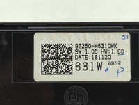 2019-2021 Kia Forte Climate Control Module Temperature AC/Heater Replacement P/N:97250-M6310WK Fits Fits 2019 2020 2021 OEM 