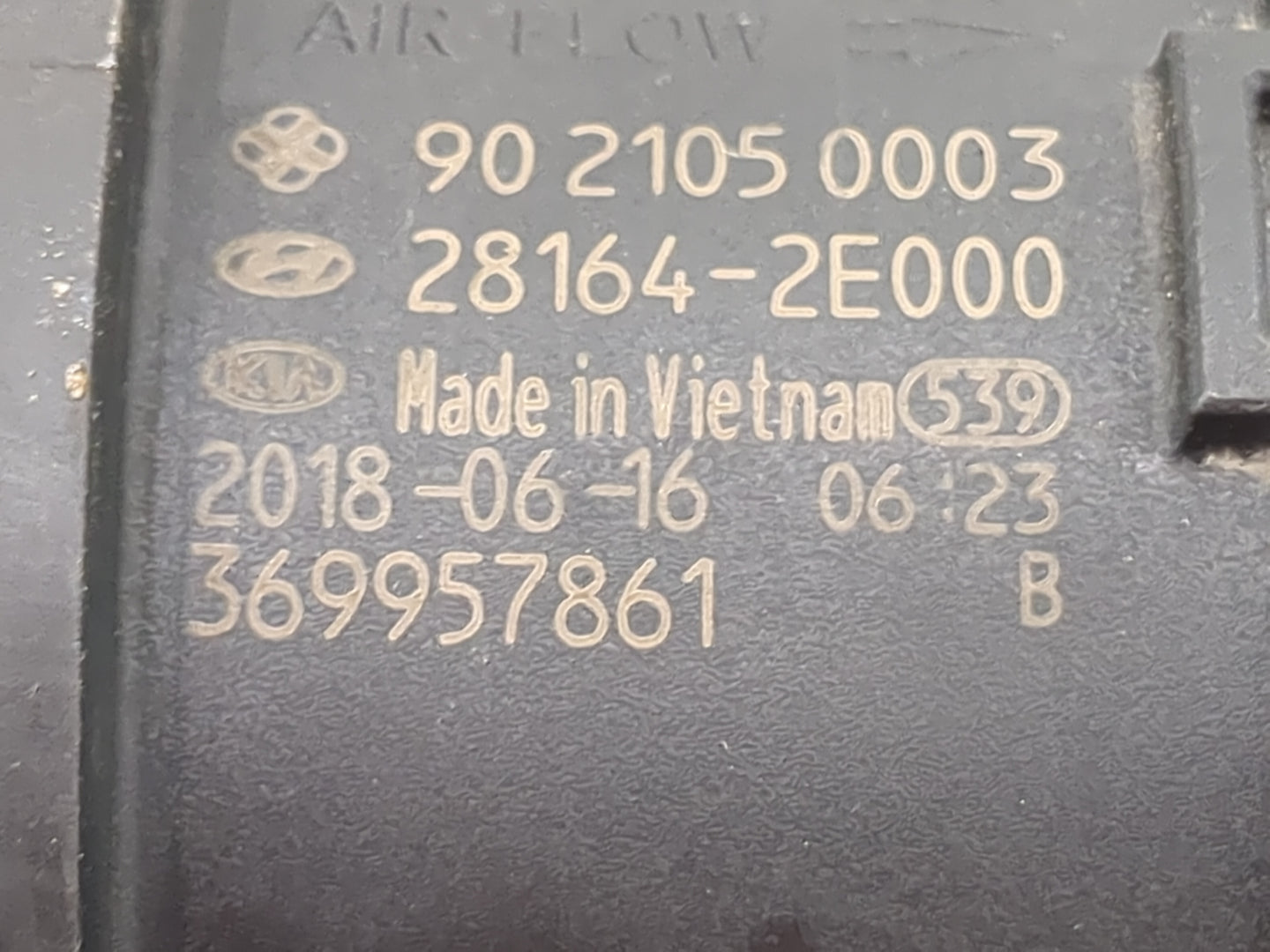 2019-2022 Kia Forte Mass Air Flow Meter Maf 1486579 - Oemusedautoparts1.com