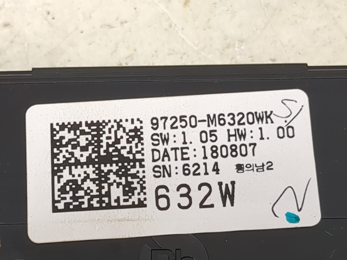 2019-2021 Kia Forte Climate Control Module Temperature AC/Heater Replacement P/N:97250-M6320WK Fits Fits 2019 2020 2021 OEM 