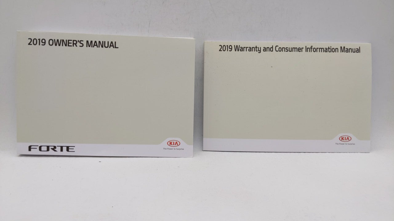 2019 Kia Forte Owners Manual Book Guide OEM Used Auto Parts - Oemusedautoparts1.com