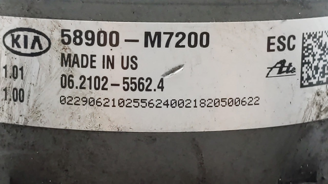 2019 Kia Forte ABS Pump Control Module Replacement P/N:58900-M7200 58900-M7200 Fits OEM Used Auto Parts - Oemusedautoparts1.