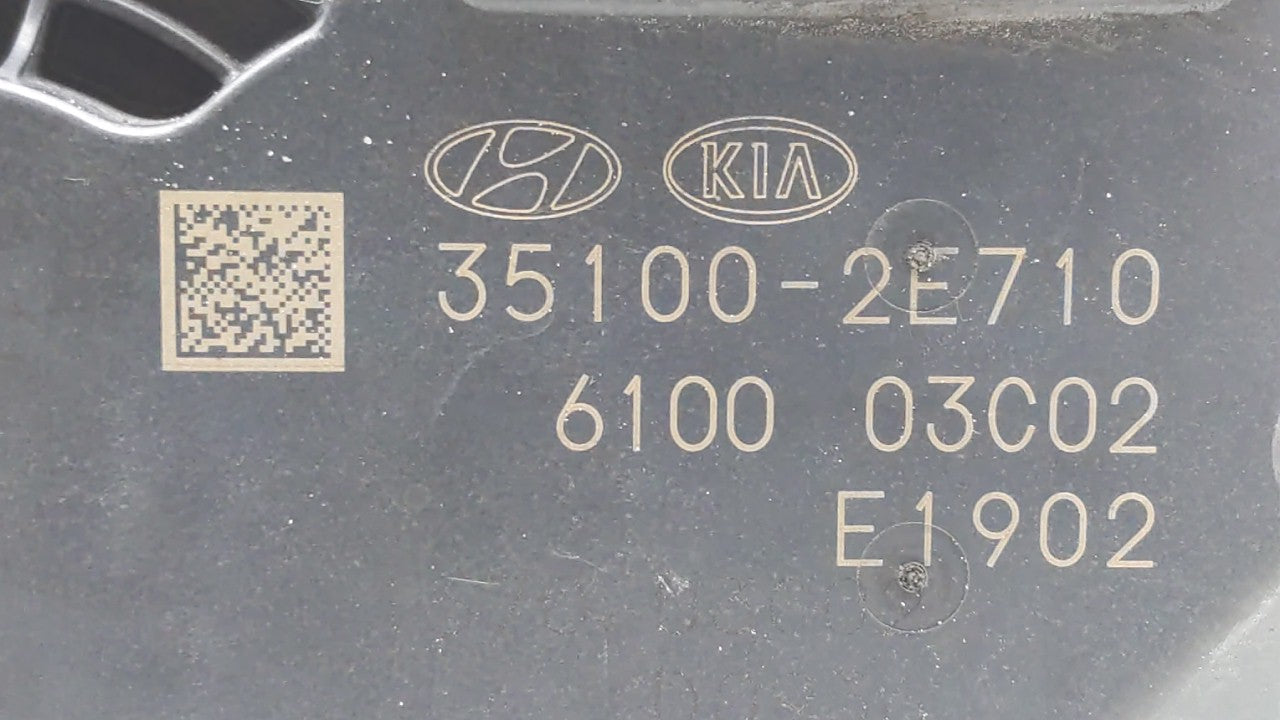 2019 Kia Forte Throttle Body P/N:35100-2E710 Fits OEM Used Auto Parts - Oemusedautoparts1.com