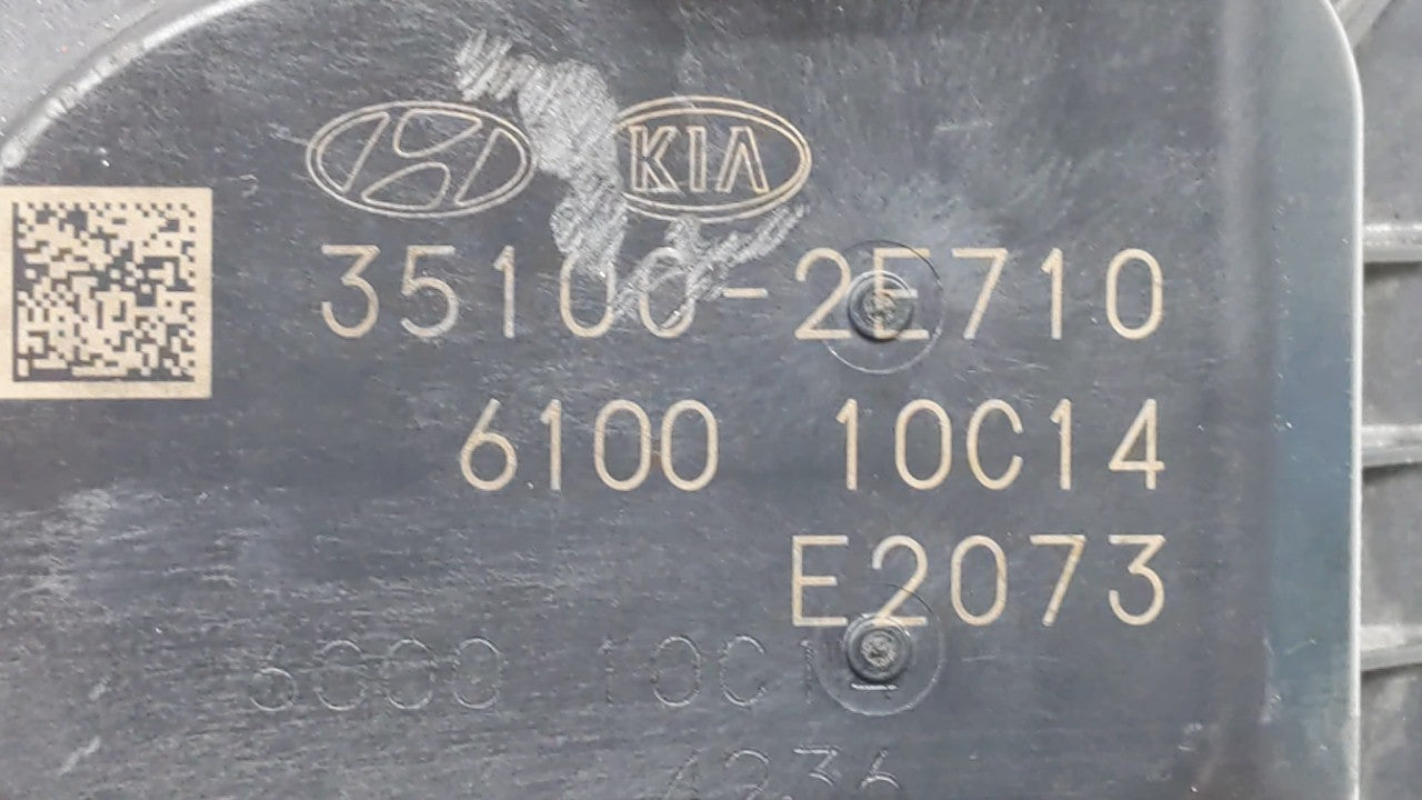 2019 Kia Forte Throttle Body P/N:35100-2E710 Fits OEM Used Auto Parts - Oemusedautoparts1.com