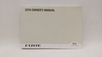 2019 Kia Forte Owners Manual Book Guide OEM Used Auto Parts - Oemusedautoparts1.com