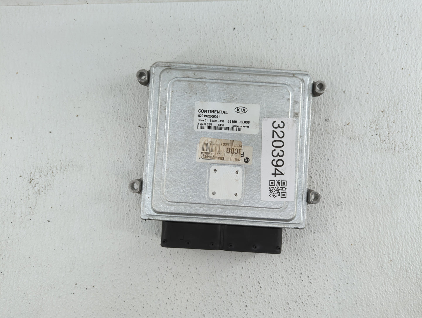 2019 Kia Forte PCM Engine Control Computer ECU ECM PCU OEM P/N:39199-2E036 Fits OEM Used Auto Parts - Oemusedautoparts1.com