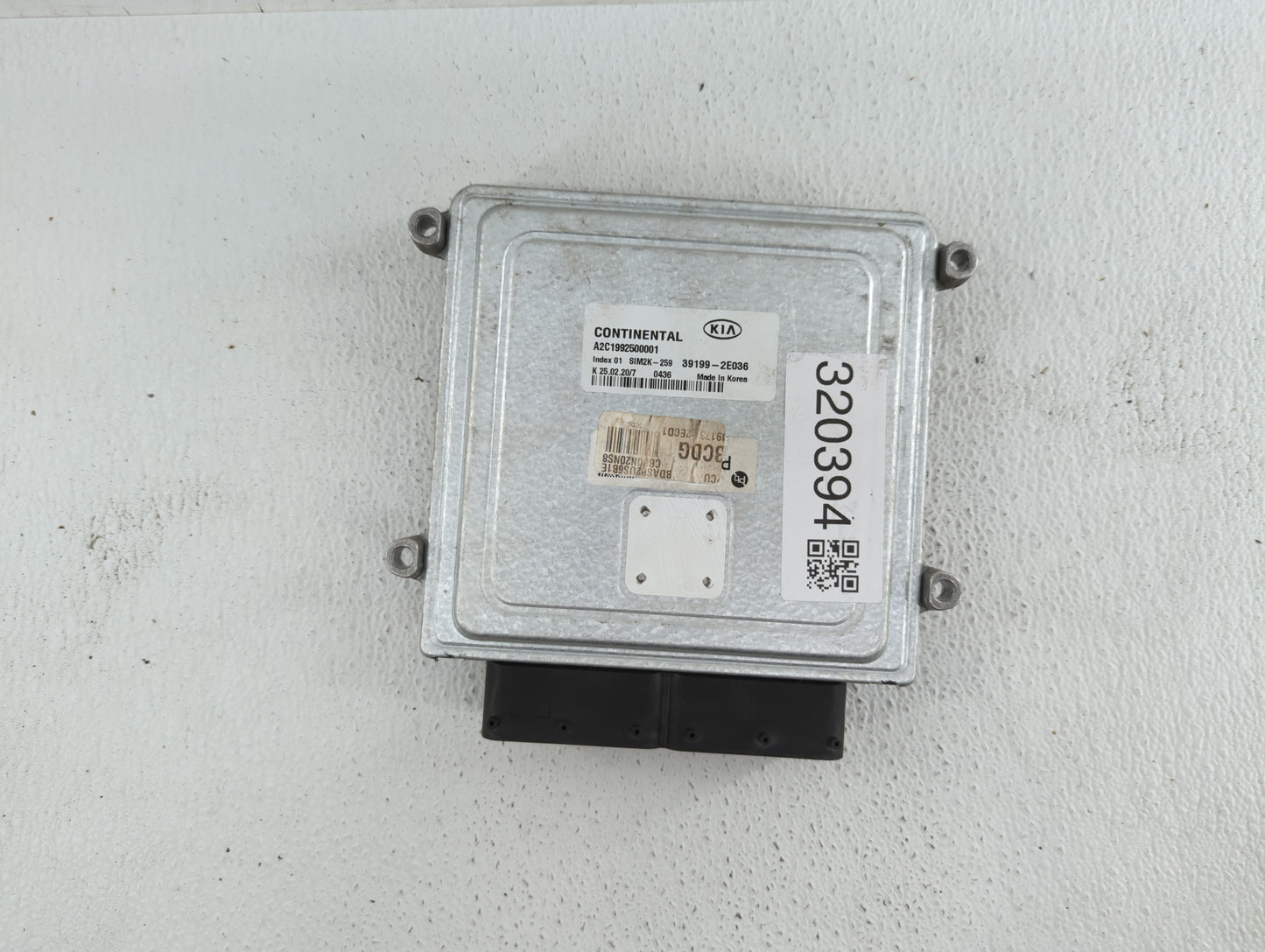 2019 Kia Forte PCM Engine Control Computer ECU ECM PCU OEM P/N:39199-2E036 Fits OEM Used Auto Parts - Oemusedautoparts1.com