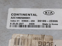 2019 Kia Forte PCM Engine Control Computer ECU ECM PCU OEM P/N:39199-2E036 Fits OEM Used Auto Parts - Oemusedautoparts1.com