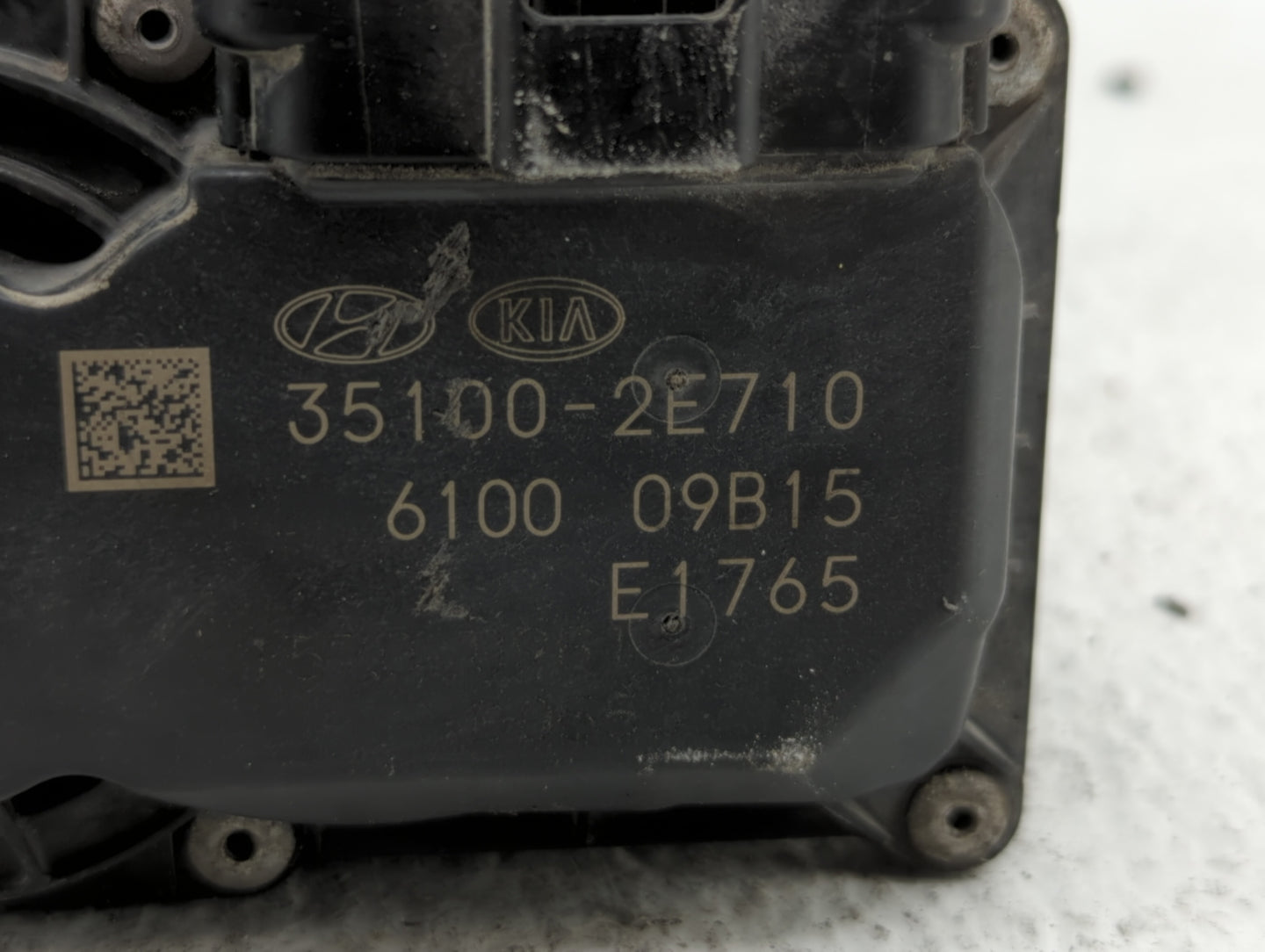 2019 Kia Forte Throttle Body P/N:35100-2E710 Fits OEM Used Auto Parts - Oemusedautoparts1.com