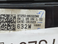 2019-2021 Kia Forte Climate Control Module Temperature AC/Heater Replacement P/N:97250-M6320WK 97250-M6310WK Fits OEM Used A