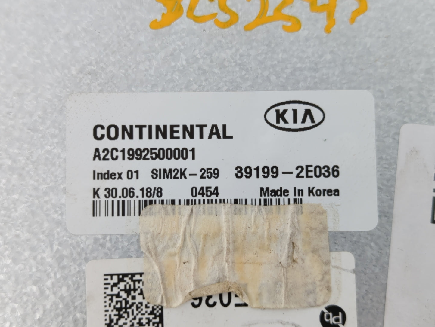 2019 Kia Forte PCM Engine Control Computer ECU ECM PCU OEM P/N:39199-2E036 Fits OEM Used Auto Parts - Oemusedautoparts1.com