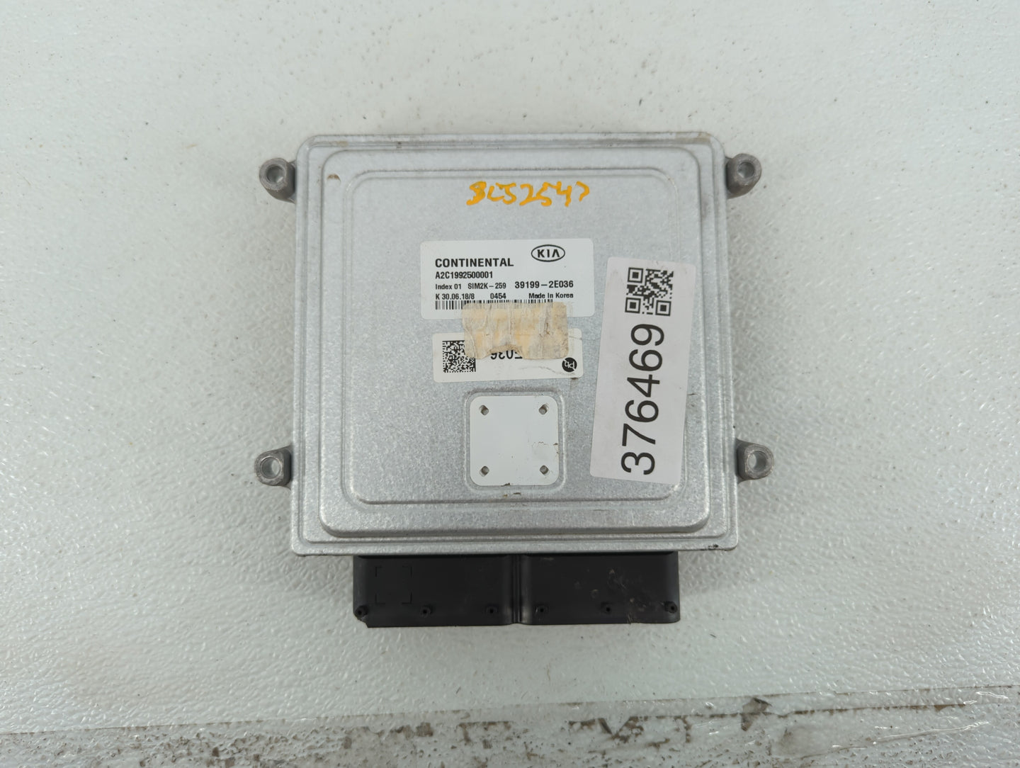 2019 Kia Forte PCM Engine Control Computer ECU ECM PCU OEM P/N:39199-2E036 Fits OEM Used Auto Parts - Oemusedautoparts1.com