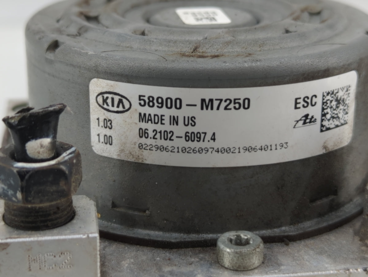 2019-2021 Kia Forte Anti-Lock Brake ABS Pump Module Actuator OEM P/N:58900-M7450 58900-M7200, 58900-M7250 Fits Fits 2019 202