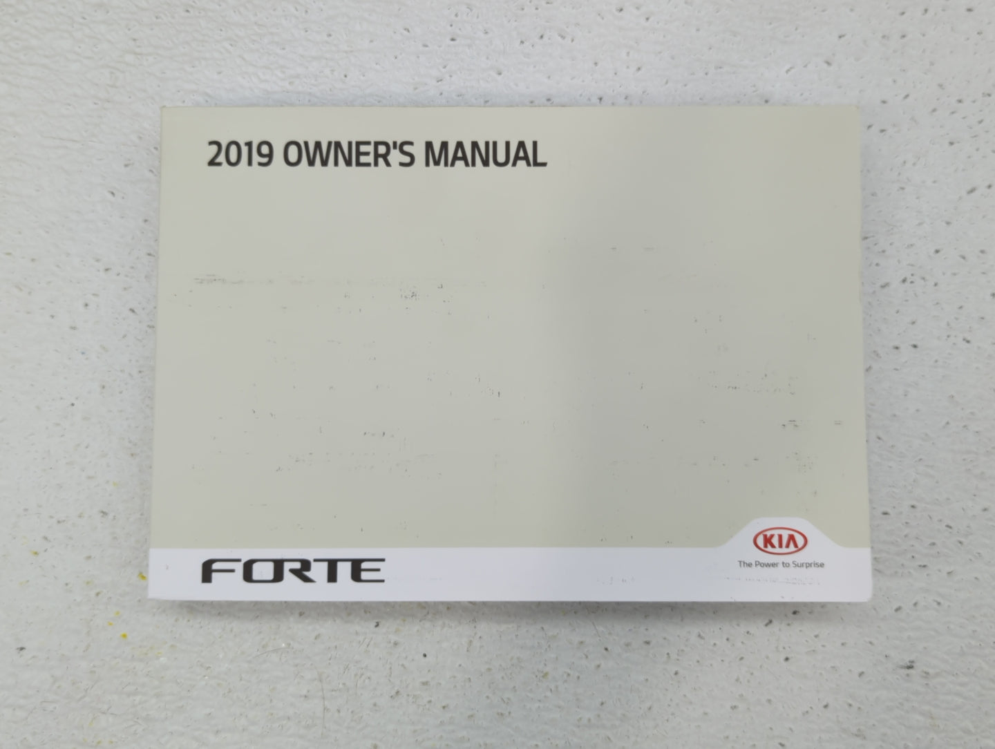 2019 Kia Forte Owners Manual Book Guide OEM Used Auto Parts - Oemusedautoparts1.com