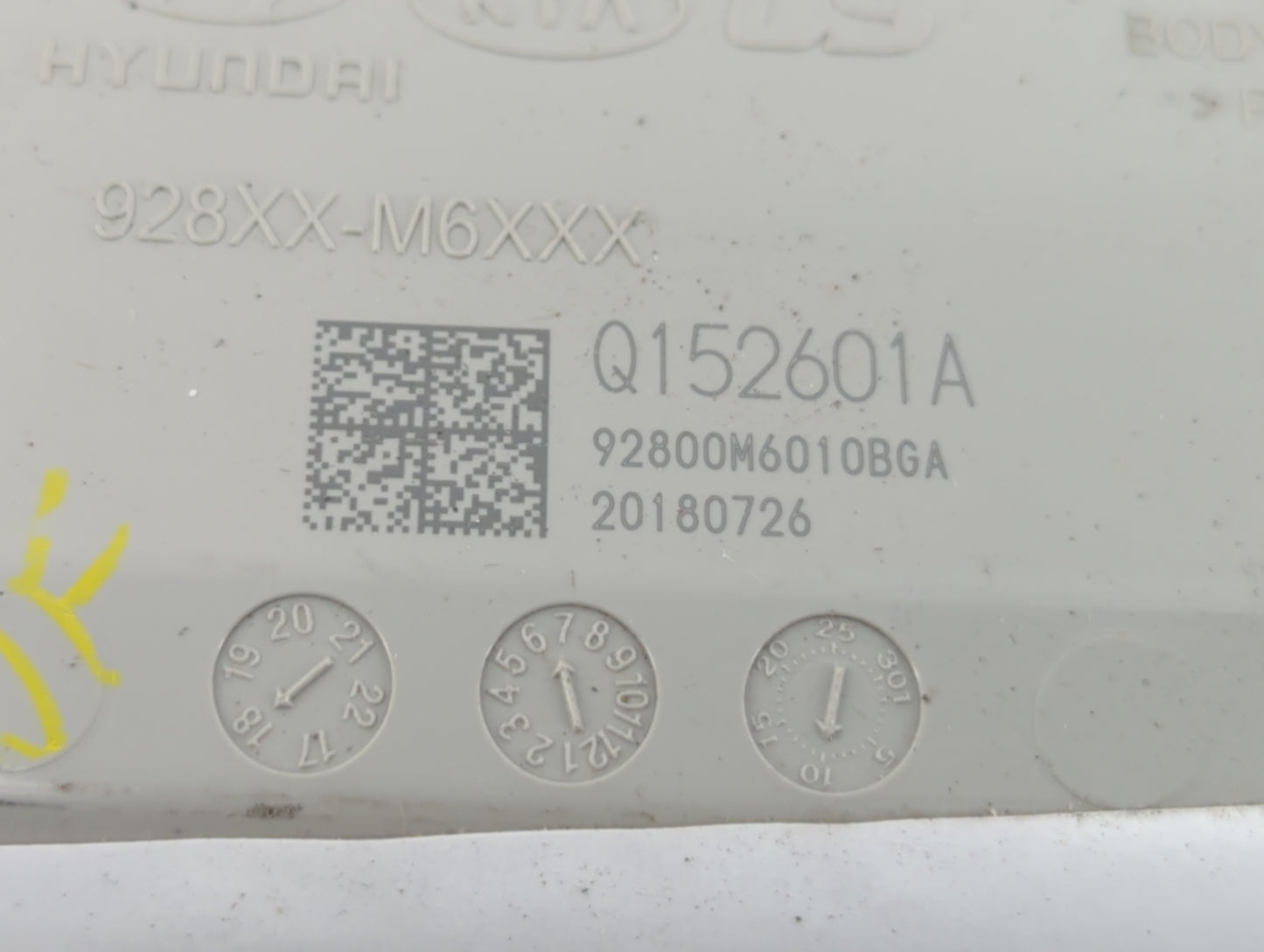 2019 Kia Forte Overhead Roof Console Interior Dome Light Light Grey - Oemusedautoparts1.com