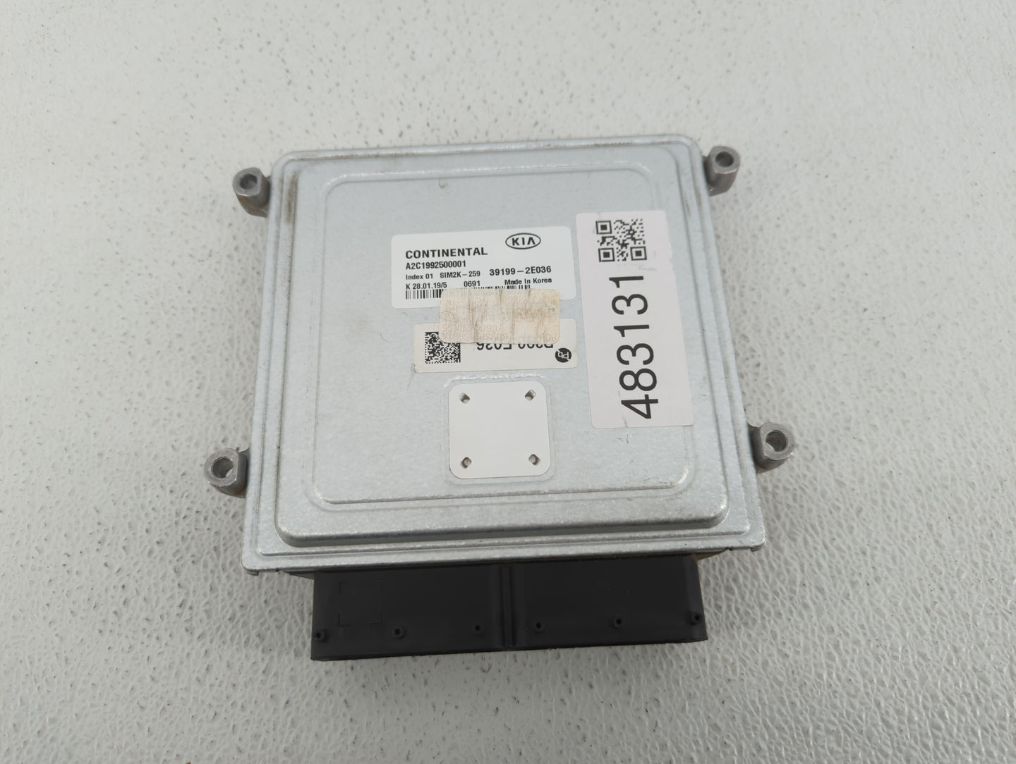 2019-2021 Kia Forte PCM Engine Control Computer ECU ECM PCU OEM P/N:39199-2E036 Fits Fits 2019 2020 2021 OEM Used Auto Parts