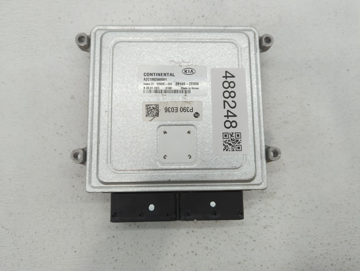 2019-2021 Kia Forte PCM Engine Control Computer ECU ECM PCU OEM P/N:39199-2E036 Fits 2019 2020 2021 OEM Used Auto Parts - Oe