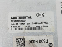 2019-2021 Kia Forte PCM Engine Control Computer ECU ECM PCU OEM P/N:39199-2E036 Fits 2019 2020 2021 OEM Used Auto Parts - Oe