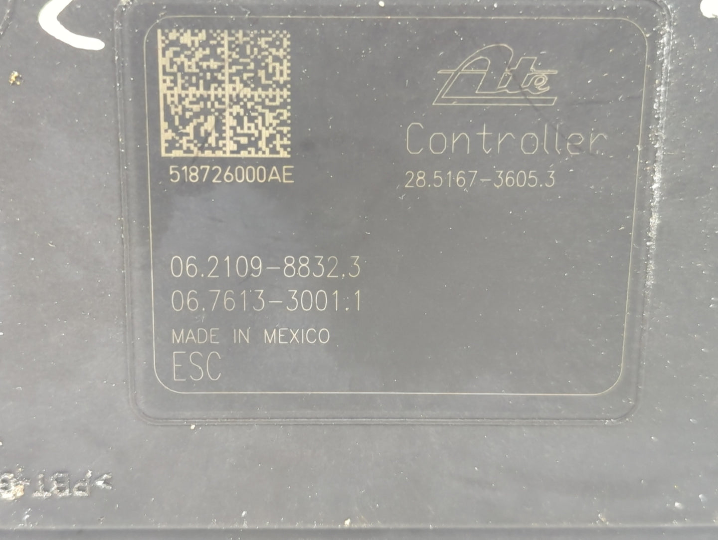 2019-2021 Kia Forte ABS Pump Control Module Replacement P/N:518726000AE 58900-M7200 Fits Fits 2019 2020 2021 OEM Used Auto P