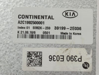 2019-2021 Kia Forte PCM Engine Control Computer ECU ECM PCU OEM P/N:39199-2E036 Fits Fits 2019 2020 2021 OEM Used Auto Parts