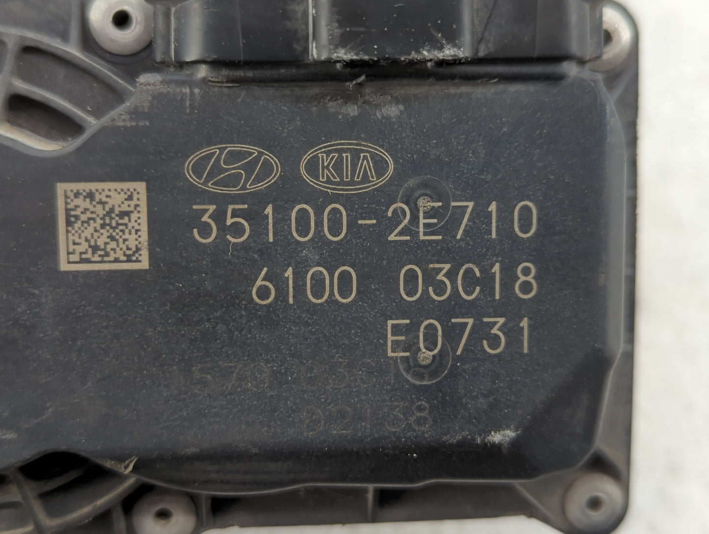 2019 Kia Forte Throttle Body P/N:35100-2E710 Fits OEM Used Auto Parts - Oemusedautoparts1.com