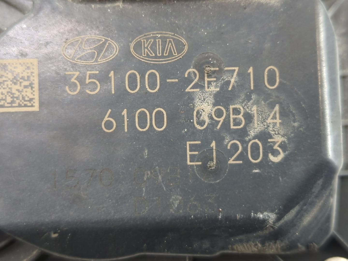 2019 Kia Forte Throttle Body P/N:35100-2E710 Fits OEM Used Auto Parts - Oemusedautoparts1.com
