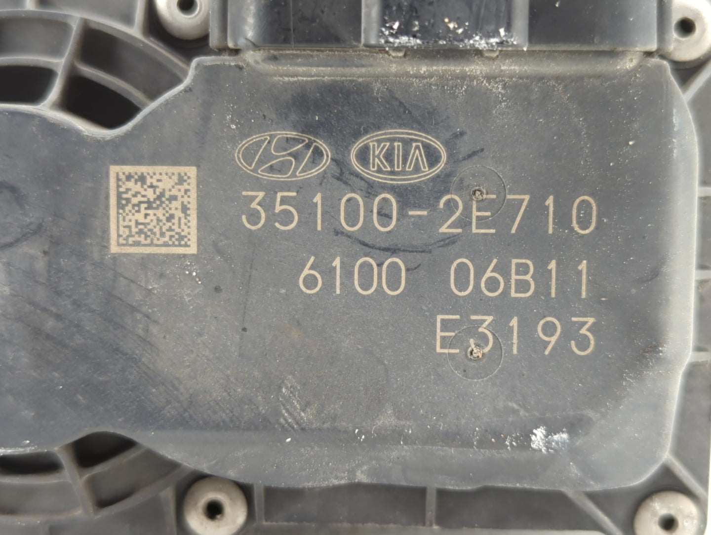 2019 Kia Forte Throttle Body P/N:35100-2E710 Fits OEM Used Auto Parts - Oemusedautoparts1.com
