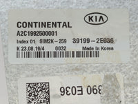 2019-2021 Kia Forte PCM Engine Control Computer ECU ECM PCU OEM P/N:39199-2E036 Fits Fits 2019 2020 2021 OEM Used Auto Parts