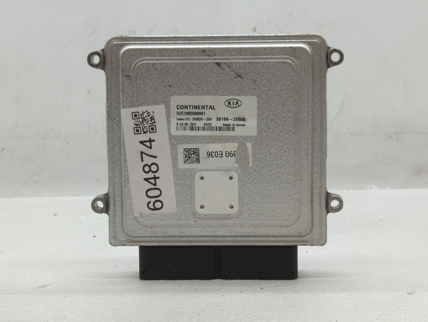 2019-2021 Kia Forte PCM Engine Control Computer ECU ECM PCU OEM P/N:39199-2E036 Fits Fits 2019 2020 2021 OEM Used Auto Parts