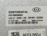 2019-2021 Kia Forte PCM Engine Control Computer ECU ECM PCU OEM P/N:39199-2E036 Fits Fits 2019 2020 2021 OEM Used Auto Parts