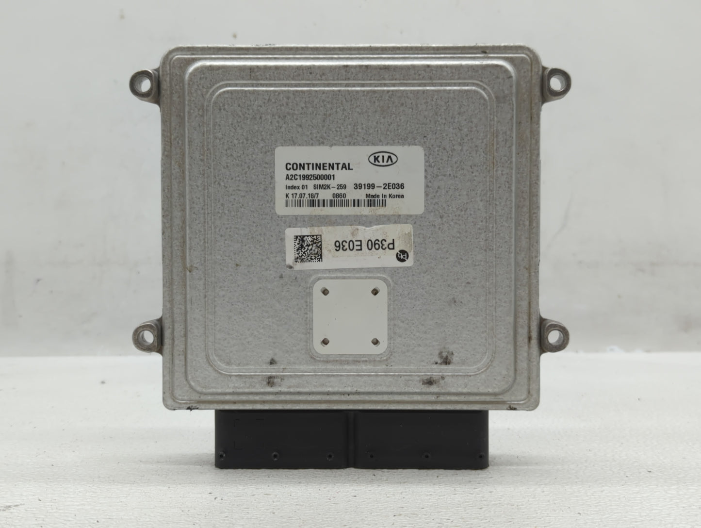 2019-2021 Kia Forte PCM Engine Control Computer ECU ECM PCU OEM P/N:39199-2E036 Fits Fits 2019 2020 2021 OEM Used Auto Parts
