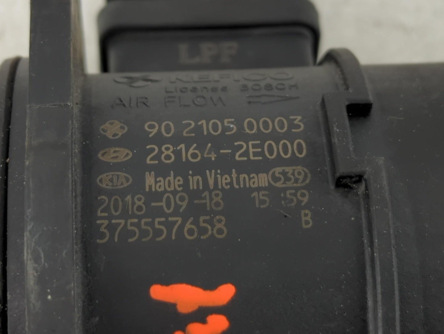 2019-2022 Kia Forte Mass Air Flow Meter Maf - Oemusedautoparts1.com