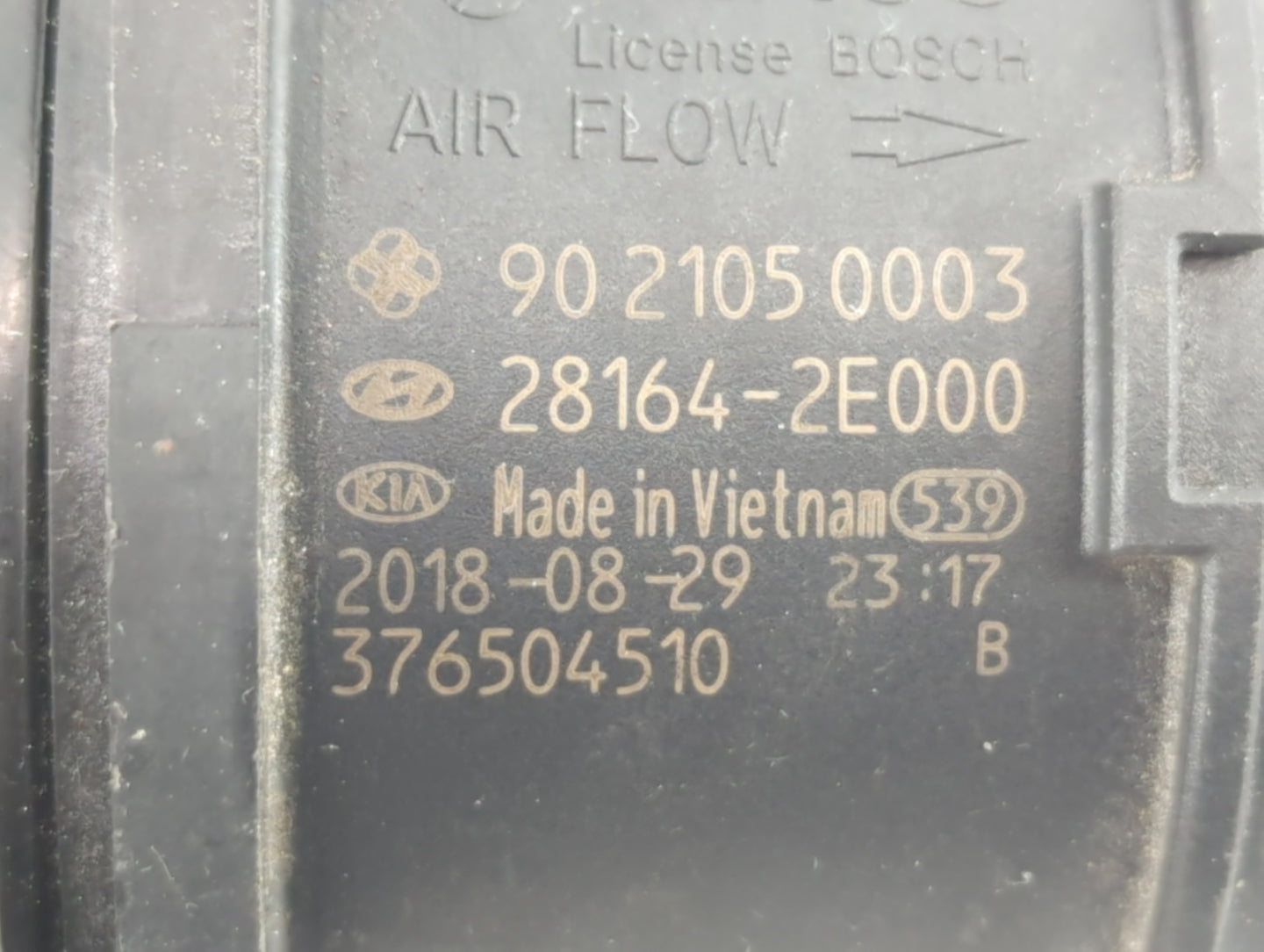 2019-2022 Kia Forte Mass Air Flow Meter Maf - Oemusedautoparts1.com