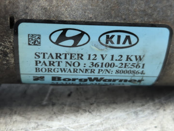 2017-2022 Kia Forte Car Starter Motor Solenoid OEM P/N:36100-2E561 Fits Fits 2017 2018 2019 2020 2021 2022 OEM Used Auto Parts