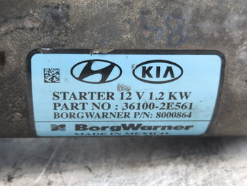 2017-2022 Kia Forte Car Starter Motor Solenoid OEM P/N:8000864 36100-2E561 Fits Fits 2017 2018 2019 2020 2021 2022 OEM Used Auto Parts