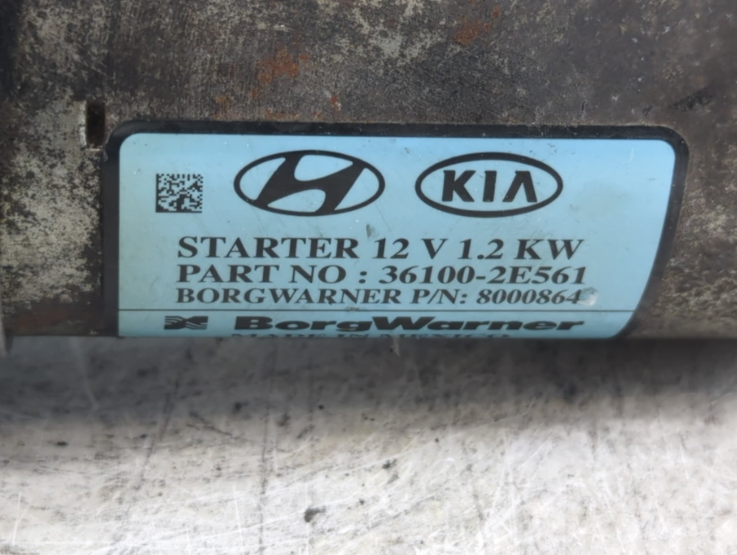 2017-2022 Kia Forte Car Starter Motor Solenoid OEM P/N:8000864 36100-2E561 Fits Fits 2017 2018 2019 2020 2021 2022 OEM Used 