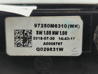 2019-2021 Kia Forte Climate Control Module Temperature AC/Heater Replacement P/N:Q029631W 97250M6310 Fits Fits 2019 2020 202