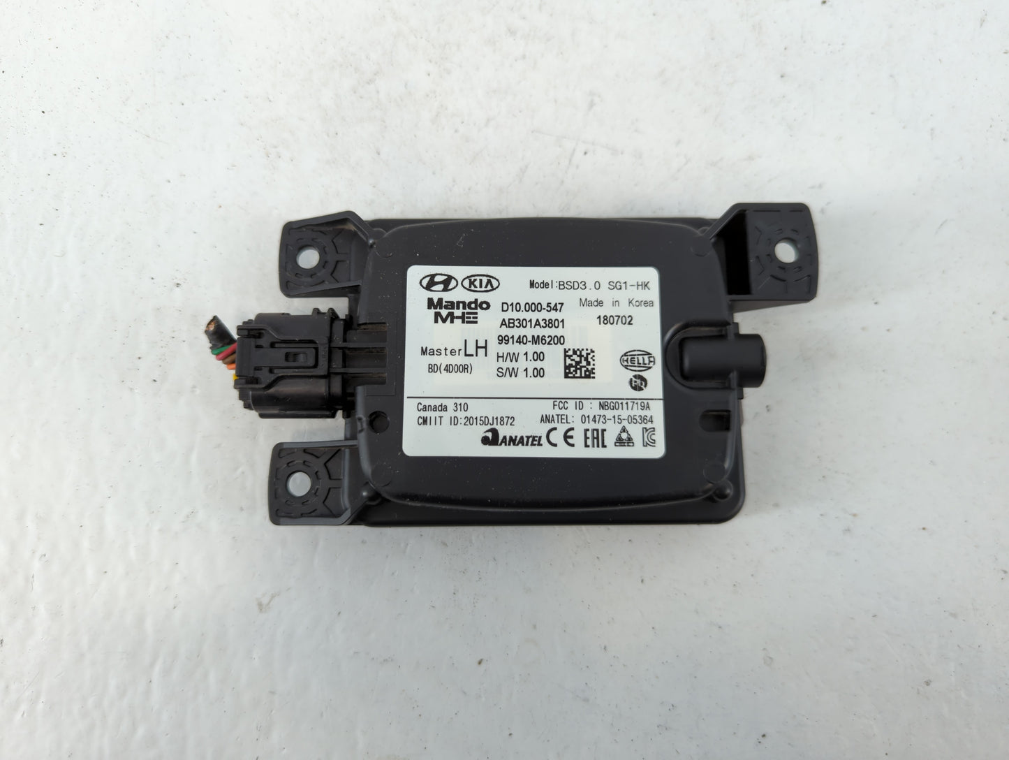 2019 Kia Forte BLIND SPORT RADAR - Oemusedautoparts1.com