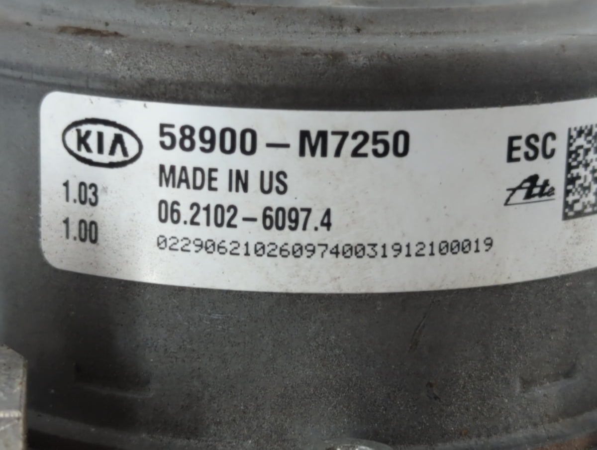 2019-2021 Kia Forte Anti-Lock Brake ABS Pump Module Actuator OEM P/N:58900-M7250 Fits Fits 2019 2020 2021 OEM Used Auto Part