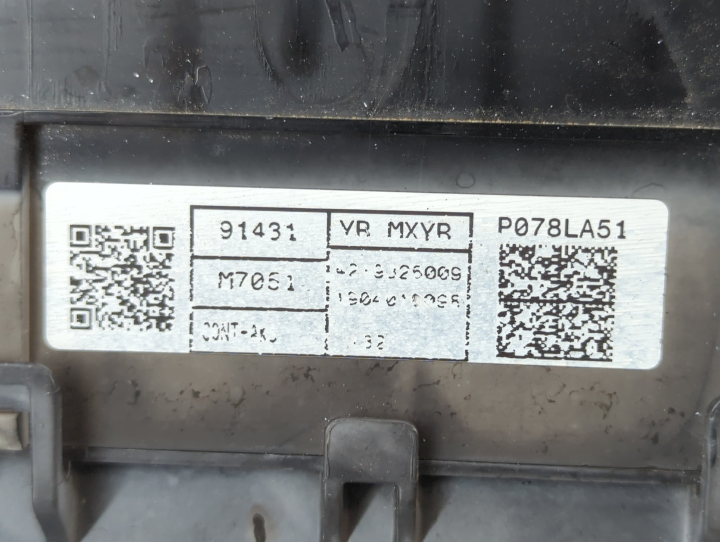 2019-2020 Kia Forte Fusebox Fuse Box Panel Relay Module P/N:P078LA51 91431 M7051 Fits Fits 2019 2020 OEM Used Auto Parts - O