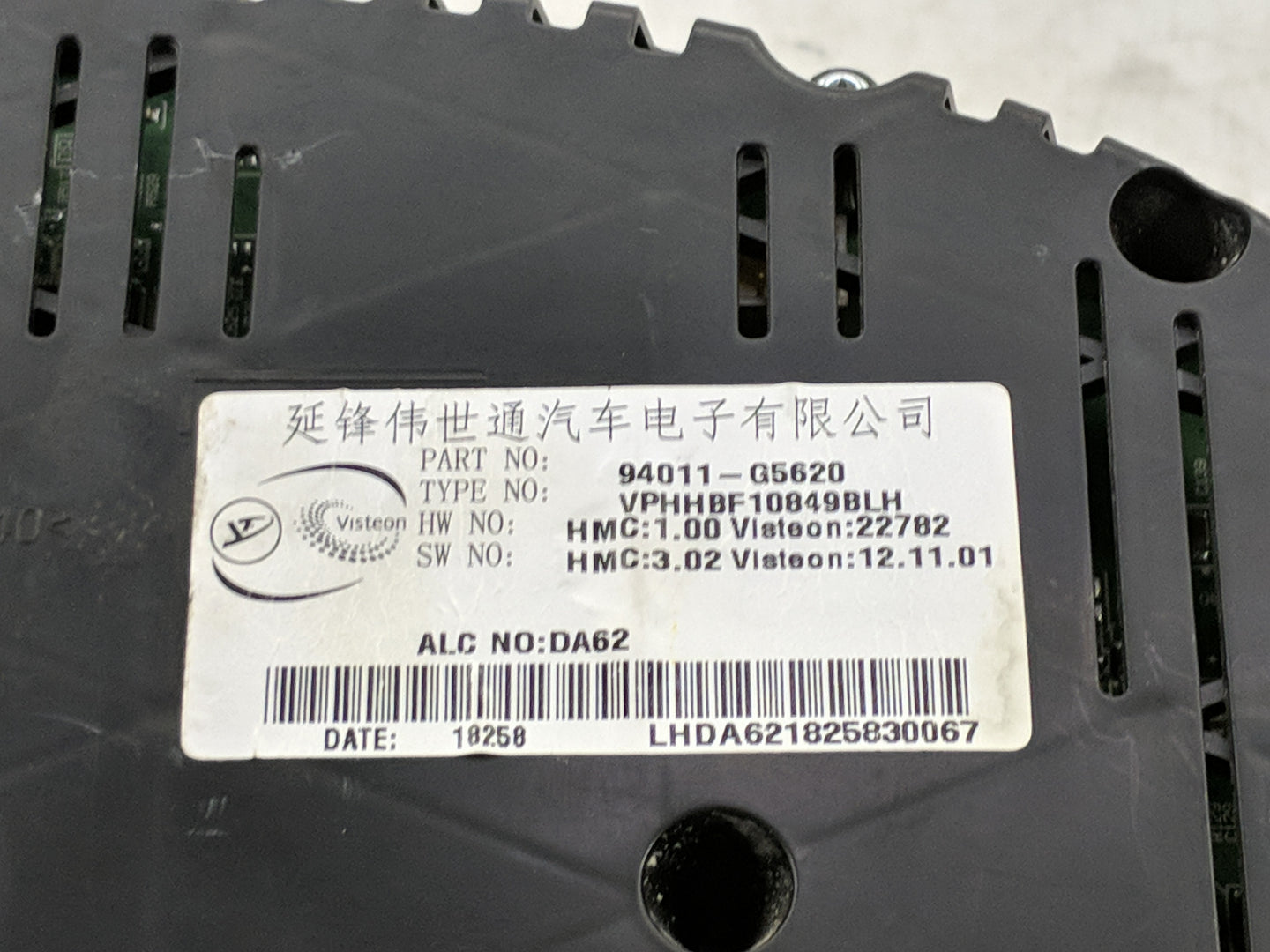 2018-2019 Kia Niro Instrument Cluster Speedometer Gauges P/N:94011-G5620 Fits Fits 2018 2019 OEM Used Auto Parts - Oemusedau