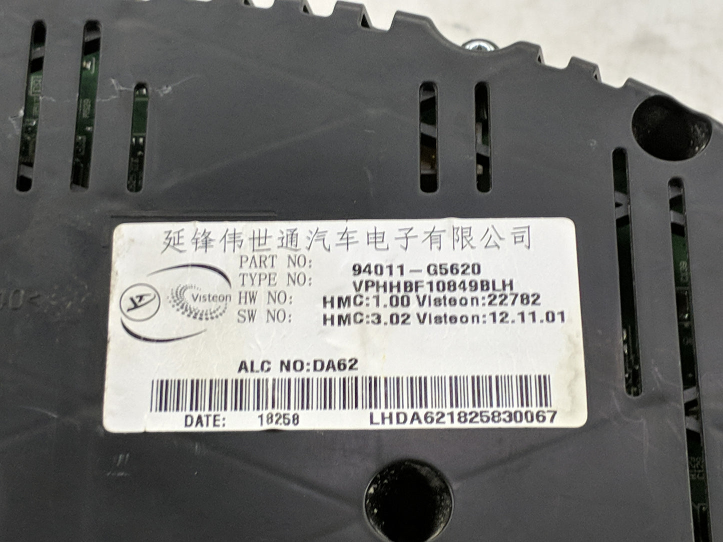 2018-2019 Kia Niro Instrument Cluster Speedometer Gauges P/N:94011-G5620 Fits Fits 2018 2019 OEM Used Auto Parts - Oemusedau