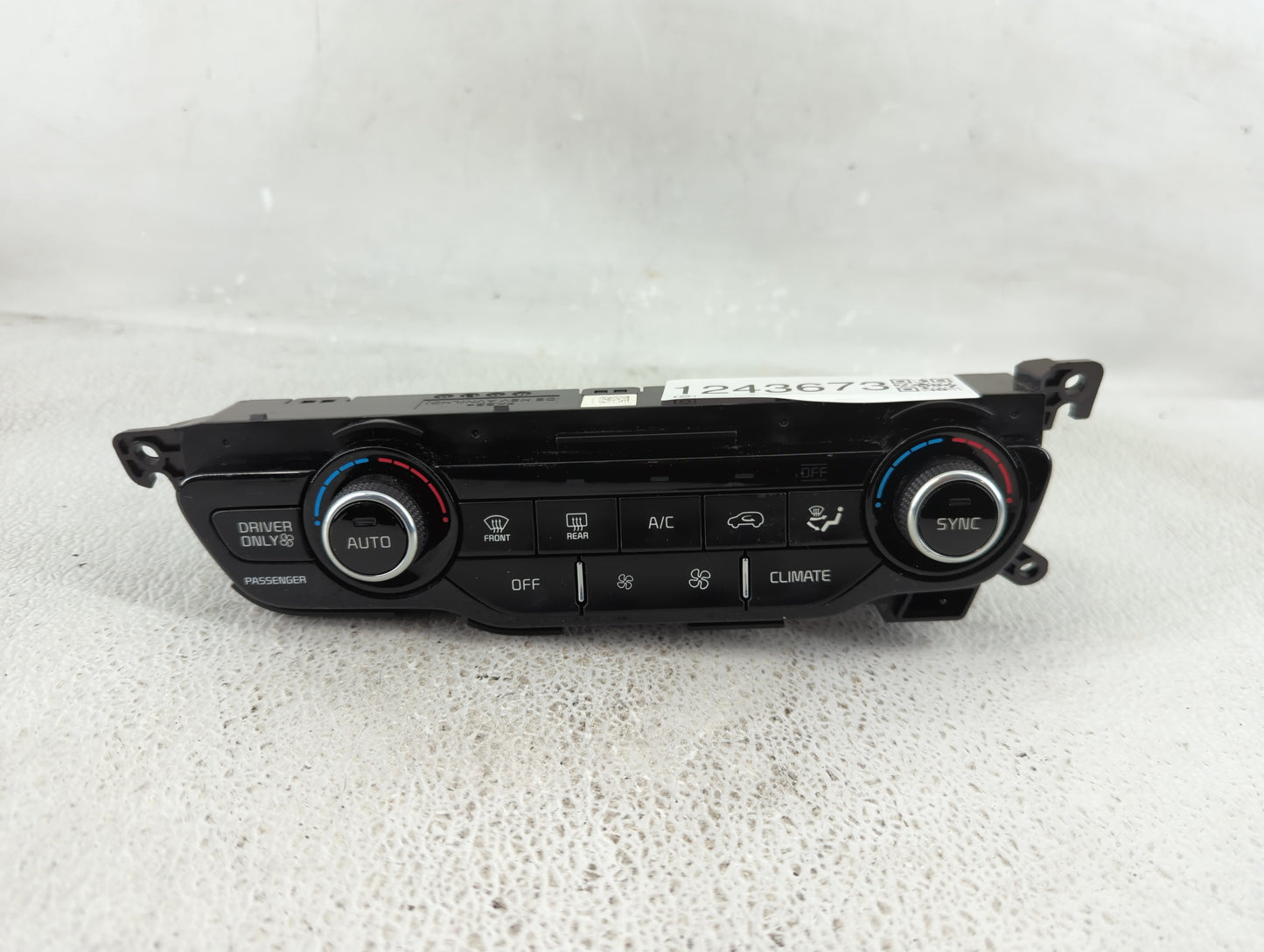 2019 Kia Niro Climate Control Module Temperature AC/Heater Replacement P/N:97250G5180 Fits OEM Used Auto Parts - Oemusedauto
