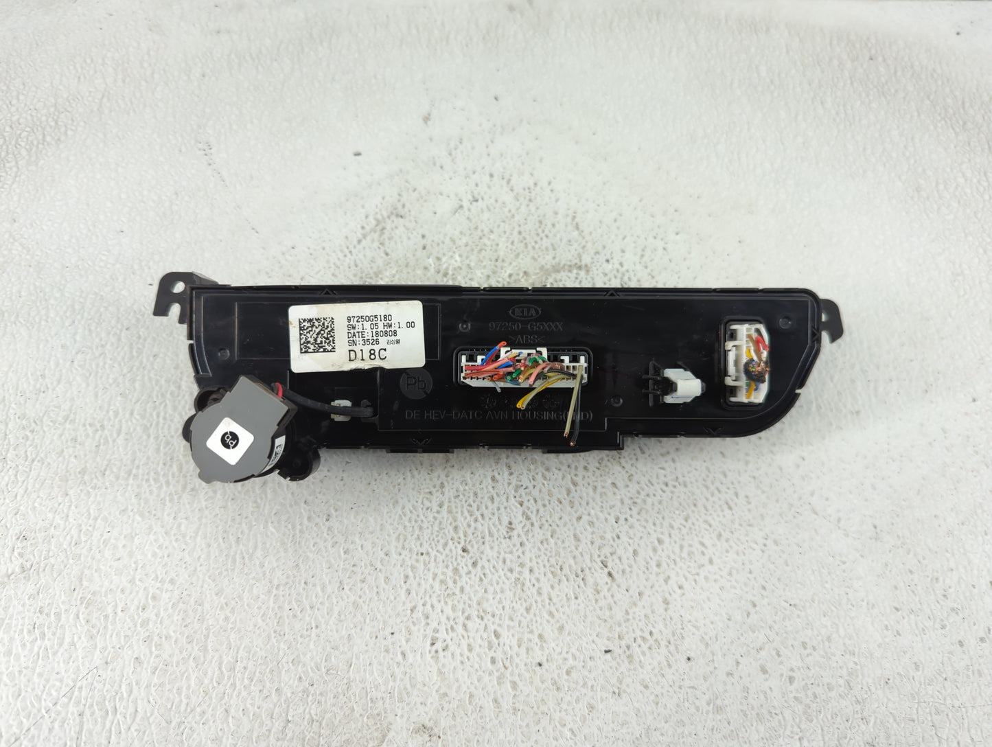 2019 Kia Niro Climate Control Module Temperature AC/Heater Replacement P/N:97250G5180 Fits OEM Used Auto Parts - Oemusedauto
