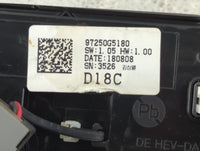 2019 Kia Niro Climate Control Module Temperature AC/Heater Replacement P/N:97250G5180 Fits OEM Used Auto Parts - Oemusedauto