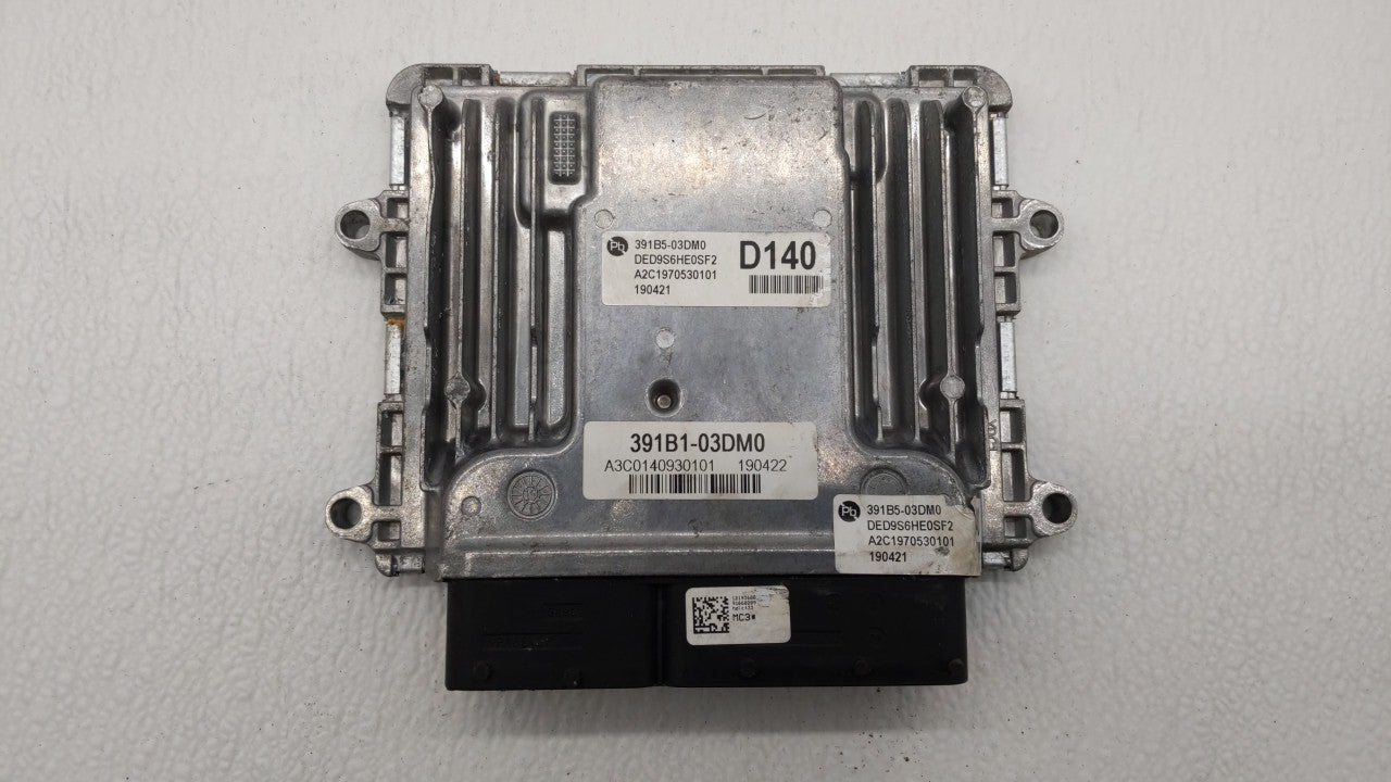 2019 Kia Niro PCM Engine Control Computer ECU ECM PCU OEM P/N:391B1-03DM0 Fits OEM Used Auto Parts - Oemusedautoparts1.com