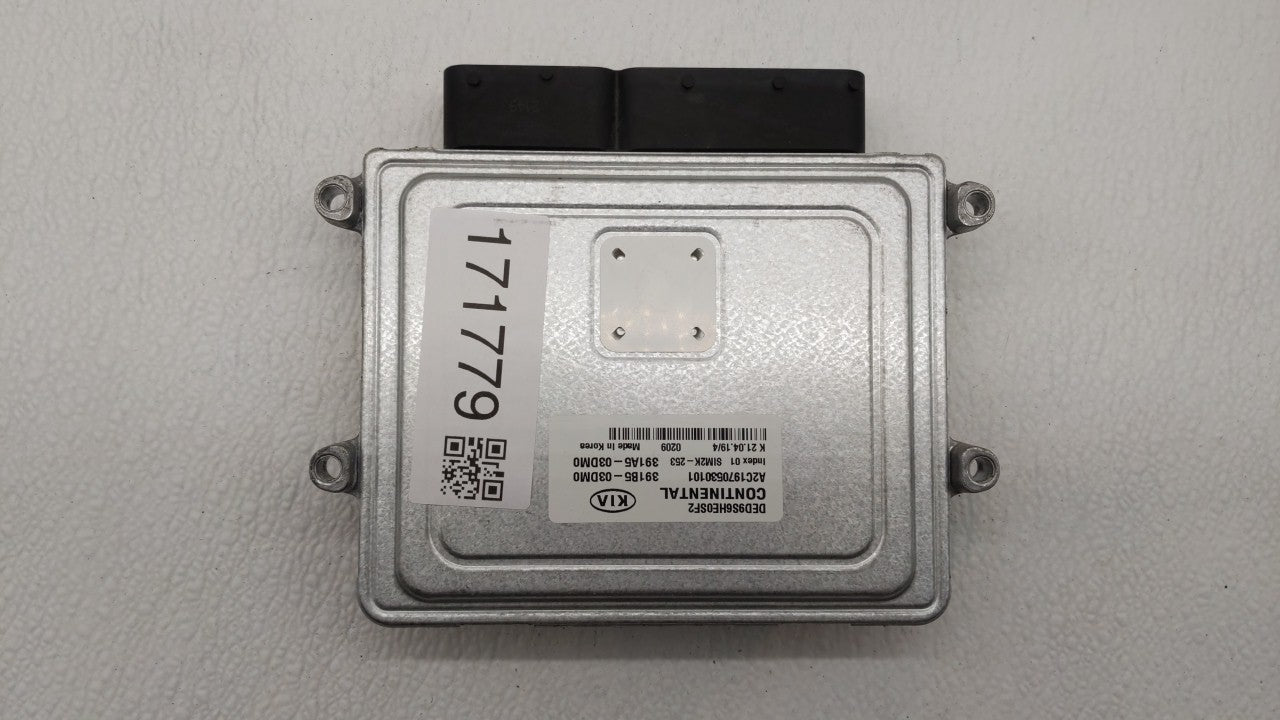 2019 Kia Niro PCM Engine Control Computer ECU ECM PCU OEM P/N:391B1-03DM0 Fits OEM Used Auto Parts - Oemusedautoparts1.com