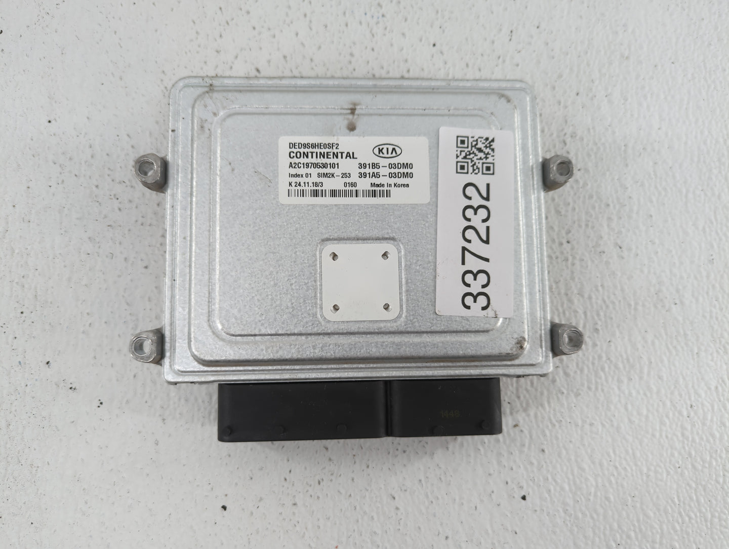 2019-2020 Kia Niro PCM Engine Control Computer ECU ECM PCU OEM P/N:391A5-03DM0 391B5-03DM0, 391B1-03DM0 Fits Fits 2019 2020 