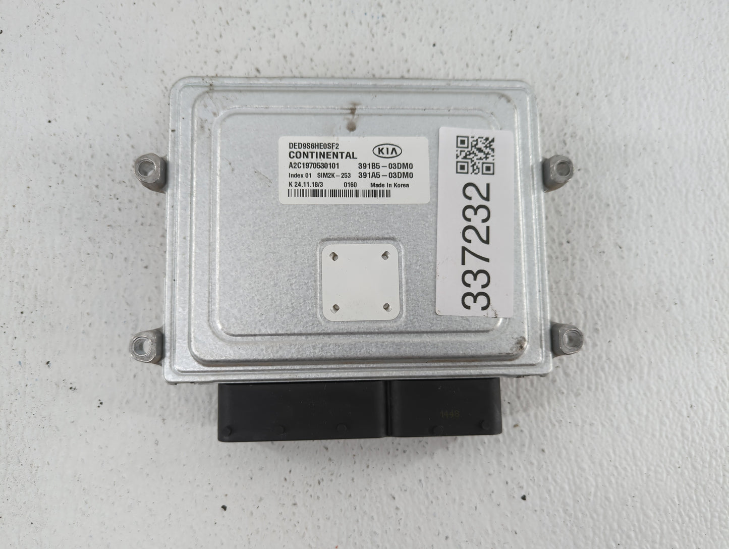 2019-2020 Kia Niro PCM Engine Control Computer ECU ECM PCU OEM P/N:391A5-03DM0 391B5-03DM0, 391B1-03DM0 Fits Fits 2019 2020 