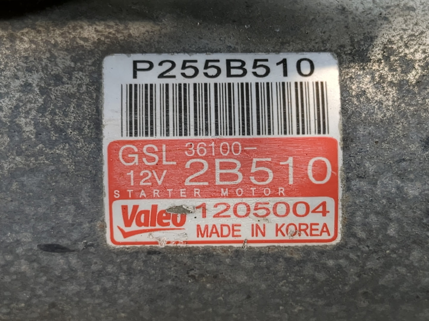 2016-2020 Kia Optima Car Starter Motor Solenoid OEM P/N:1205004 36100-2B510 Fits OEM Used Auto Parts - Oemusedautoparts1.com