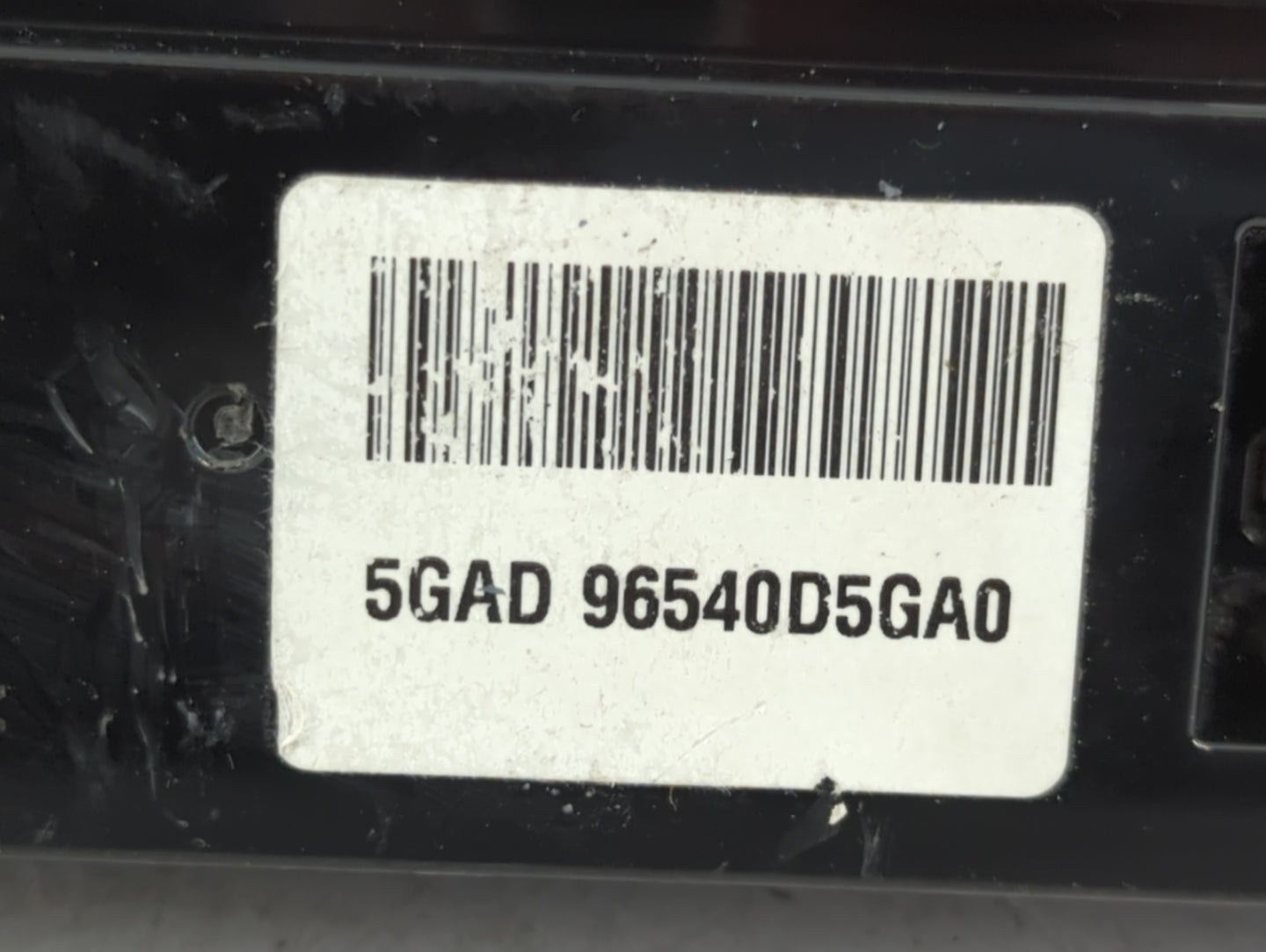 2019 Kia Optima Radio AM FM Cd Player Receiver Replacement P/N:96540D5GA0 Fits OEM Used Auto Parts - Oemusedautoparts1.com